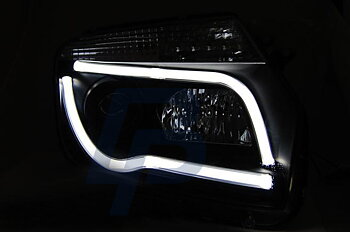 HEADLIGHTS DACIA DUSTER 04.10- BLACK TUBE LIGHT