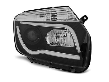 HEADLIGHTS DACIA DUSTER 04.10- BLACK TUBE LIGHT