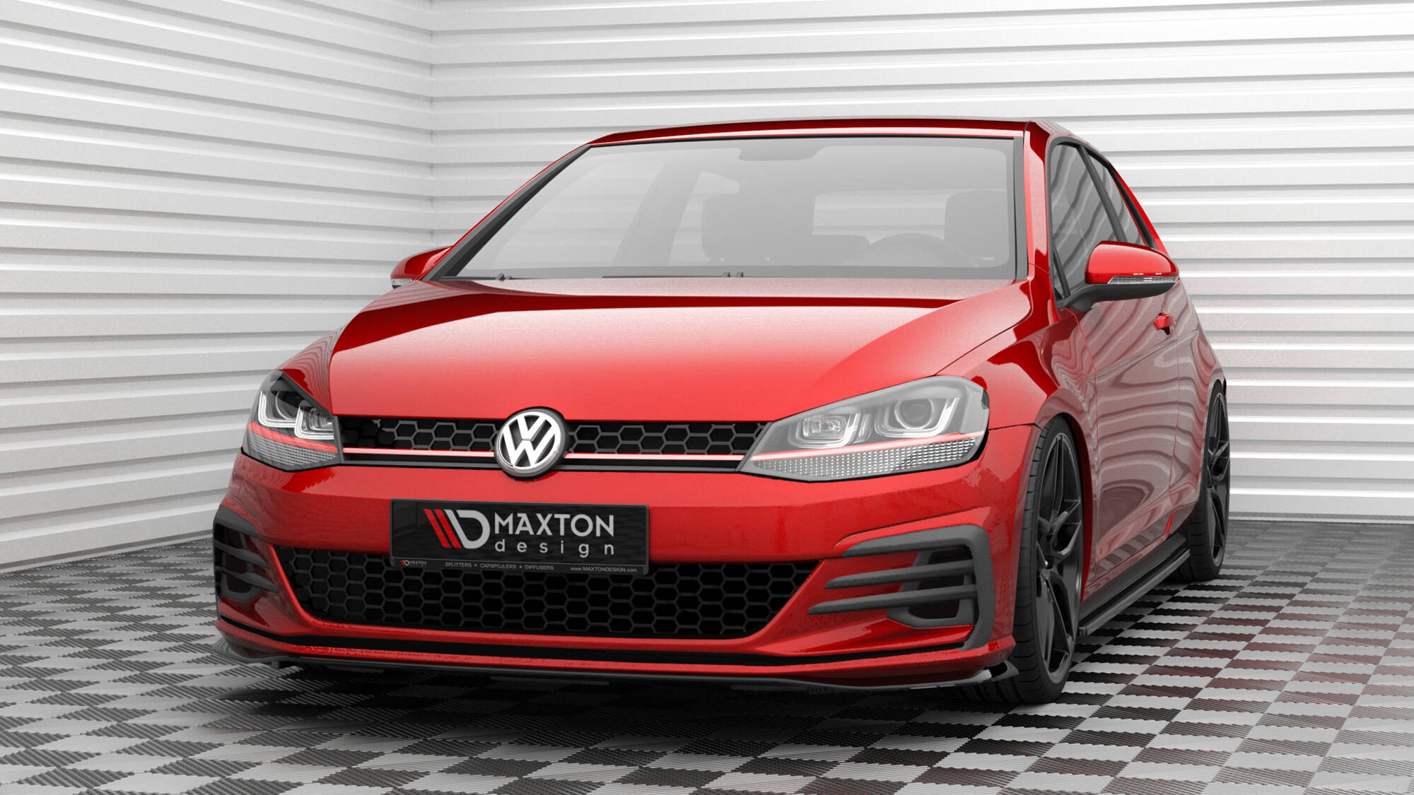 Front Splitter V.4 Volkswagen Golf GTI Mk7 Facelift - 2