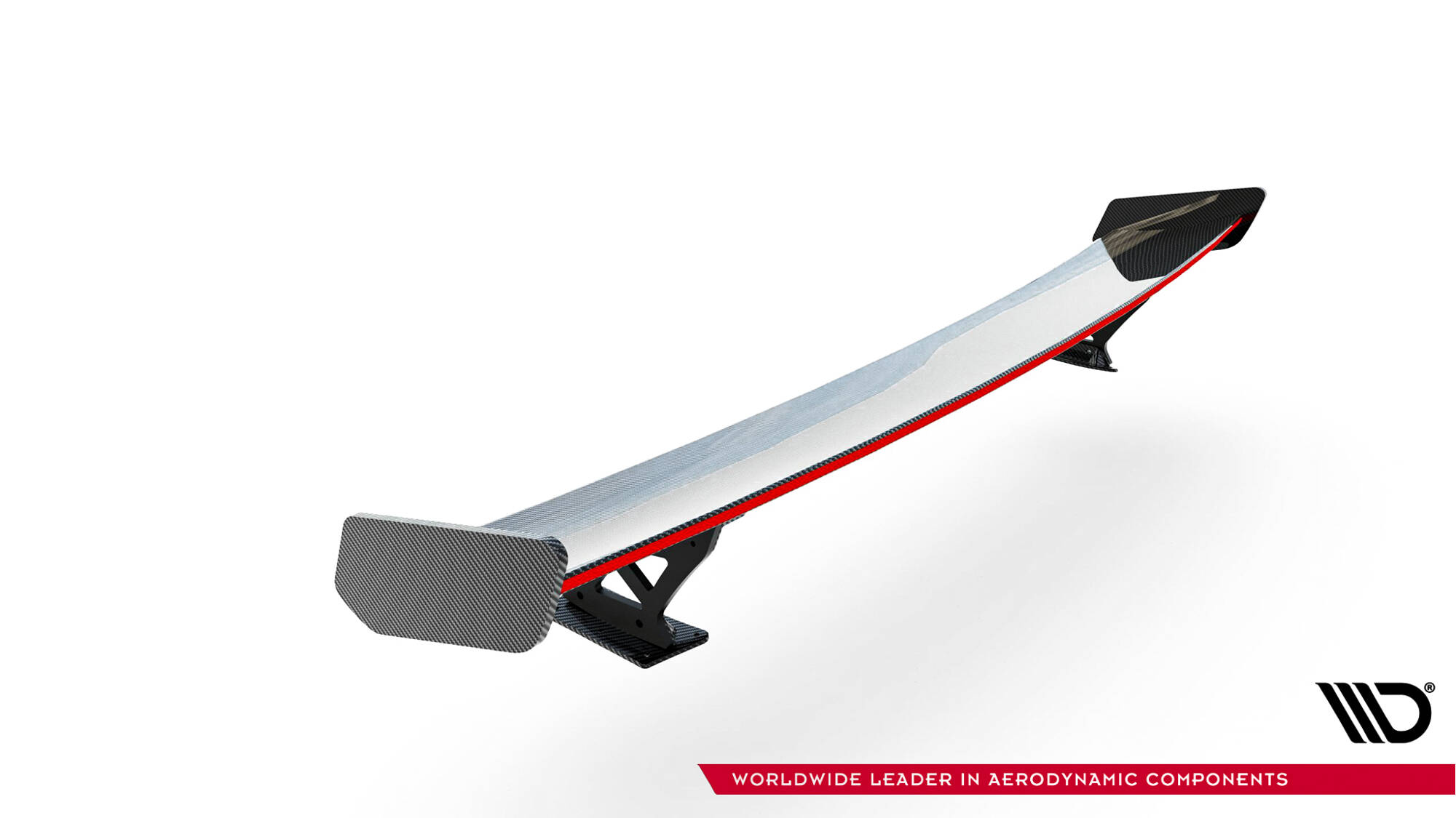 CARBON SPOILER WITH EXTERNAL BRACKETS UPRIGHTS + LED SUITABLE FOR AUDI A3 / A3 S-LINE / S3 / RS3 SEDAN 8V / 8V FACELIFT – MAXTON DESIGN - 3