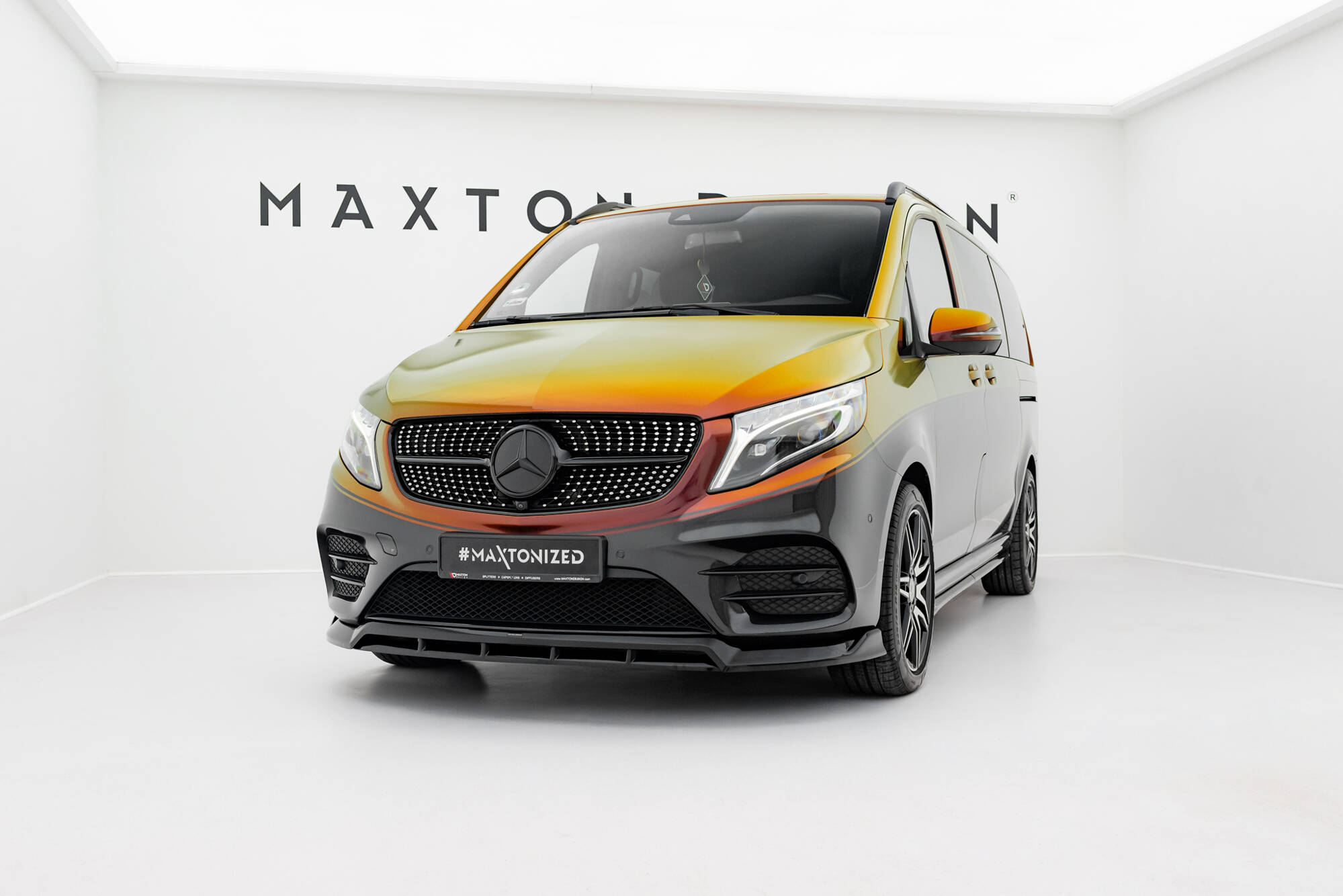 FRONT SPLITTER V.6 SUITABLE FOR MERCEDES-BENZ V-CLASS AMG-LINE W447 FACELIFT – MAXTON DESIGN - 3