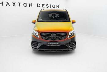 FRONT SPLITTER V.6 SUITABLE FOR MERCEDES-BENZ V-CLASS AMG-LINE W447 FACELIFT – MAXTON DESIGN