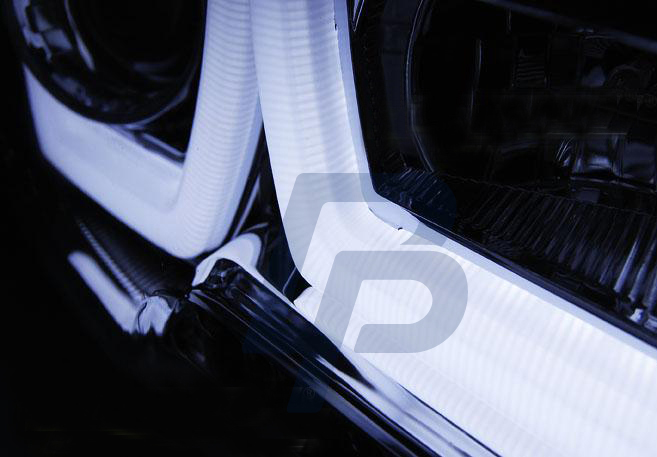 HEADLIGHTS DODGE CHARGER LX II 11-15 TUBE LIGHT CHROME - 5