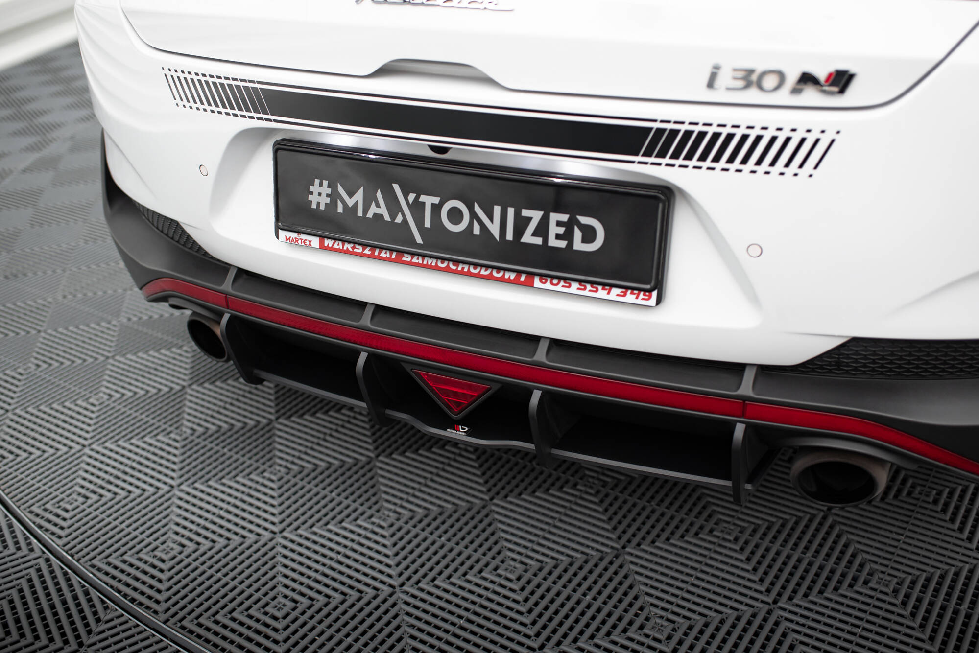STREET PRO REAR DIFFUSER SUITABLE FOR HYUNDAI I30 N FASTBACK MK3 – MAXTON DESIGN