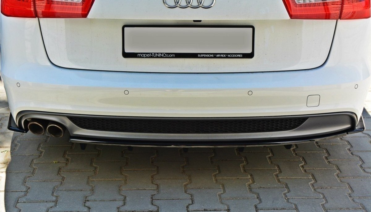 Central Rear Splitter Audi A6 C7 S-line Avant (2011-2014) - 4