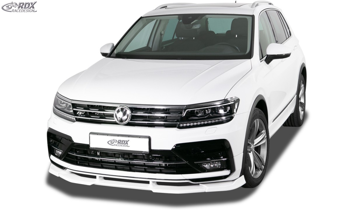 FRONT SPOILER VARIO-X VW TIGUAN (2016+) R-LINE FRONT LIP SPLITTER - 2
