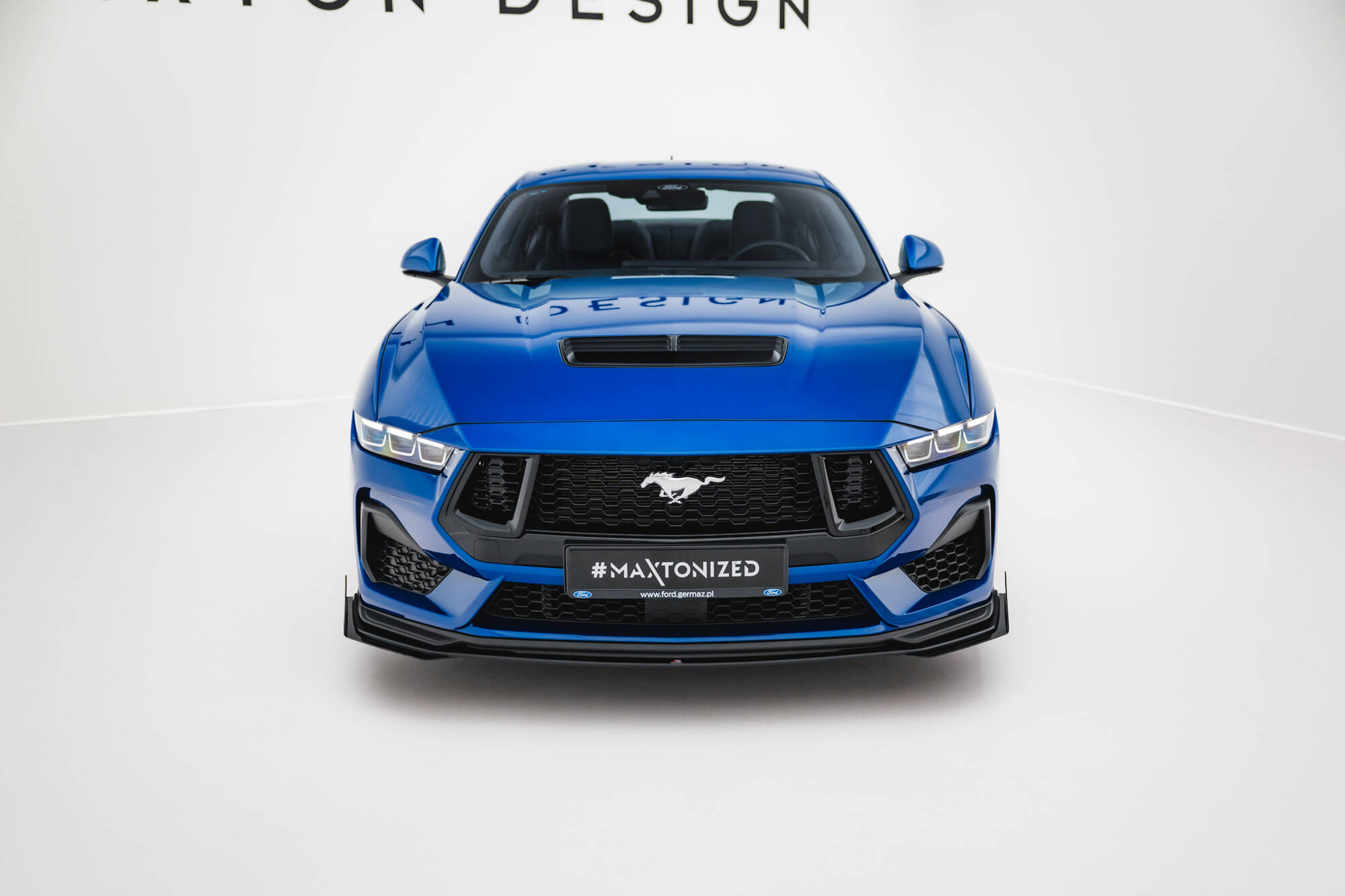 STREET PRO FRONT SPLITTER + FLAPS SUITABLE FOR FORD MUSTANG GT MK7 – MAXTON DESIGN - 6