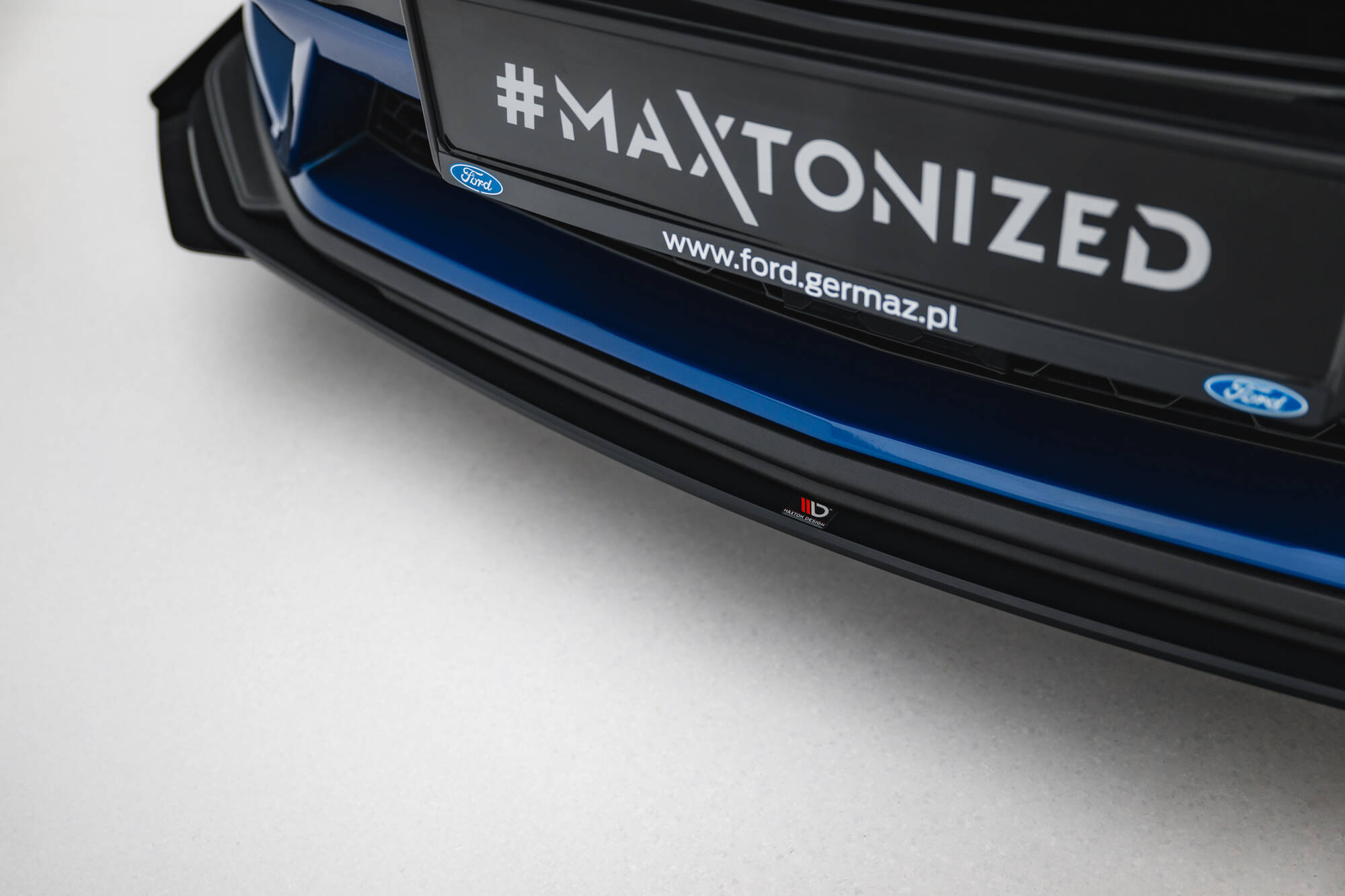STREET PRO FRONT SPLITTER + FLAPS SUITABLE FOR FORD MUSTANG GT MK7 – MAXTON DESIGN - 2