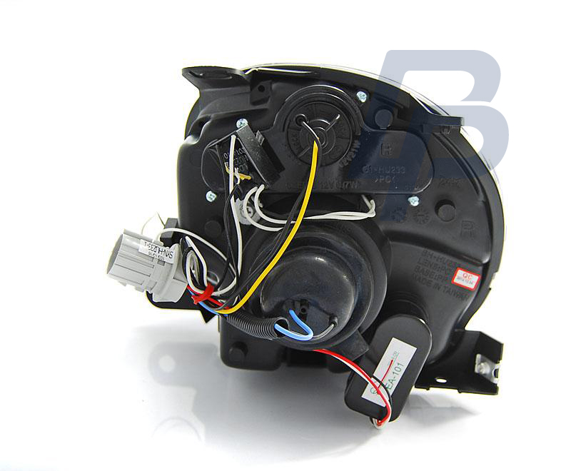 HEADLIGHTS FIAT 500 07- PROJEKTOR BLACK LED - 2