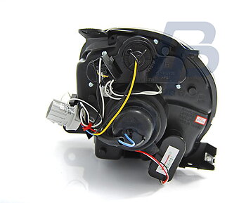 HEADLIGHTS FIAT 500 07- PROJEKTOR BLACK LED