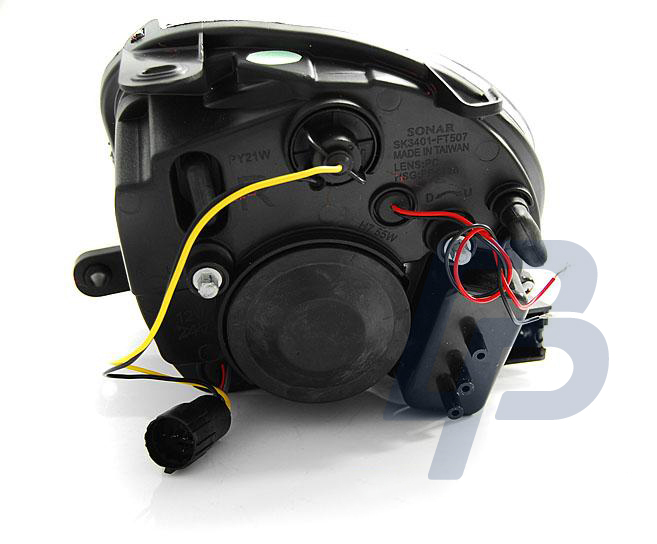 HEADLIGHTS FIAT 500 07-  CHROME LED - 2