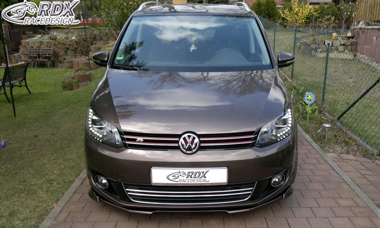 FRONT SPOILER VARIO-X VW TOURAN 2011+ / CADDY FRONT LIP SPLITTER - 2