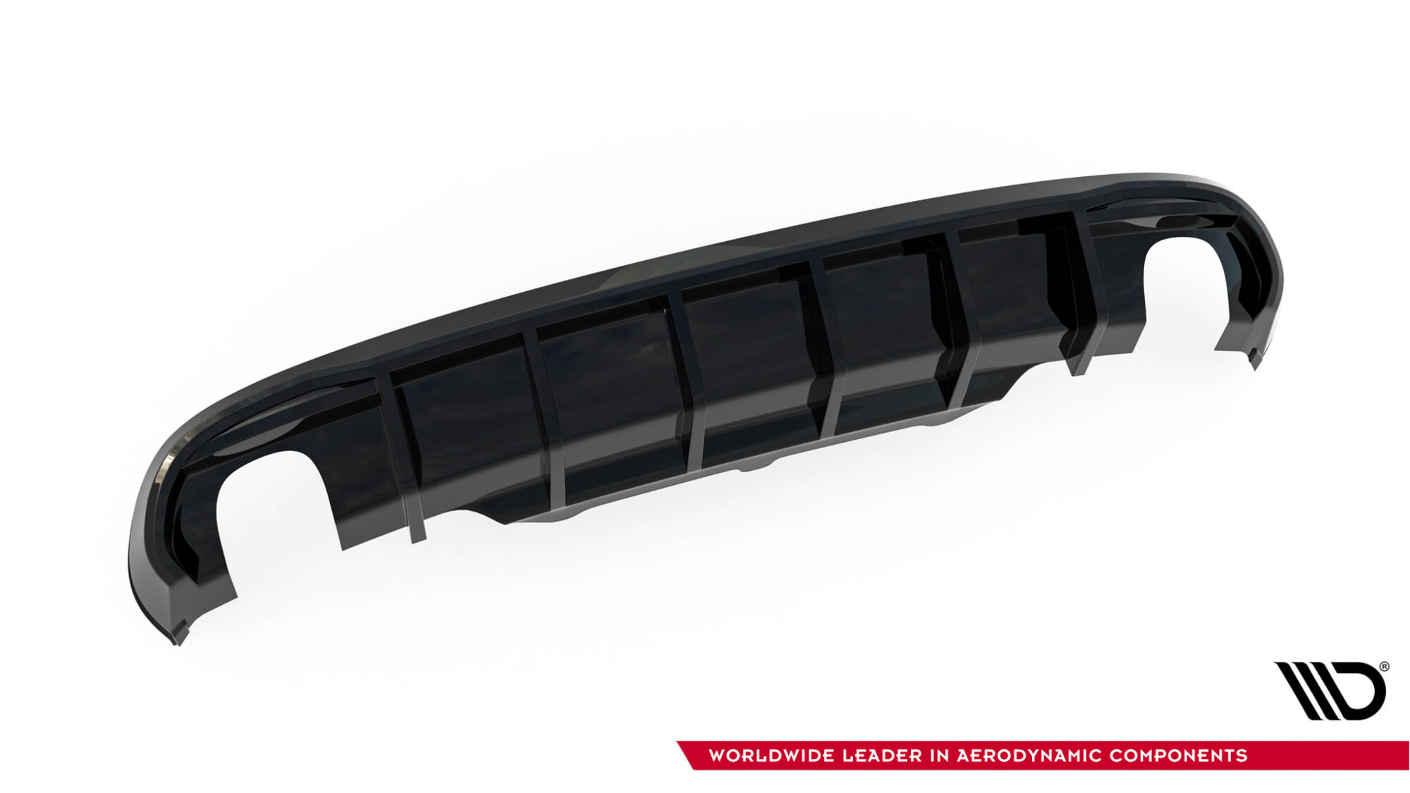 Rear Valance Audi A5 Coupe / Cabrio S-Line 8T (Version with single exhausts on both sides) - 6