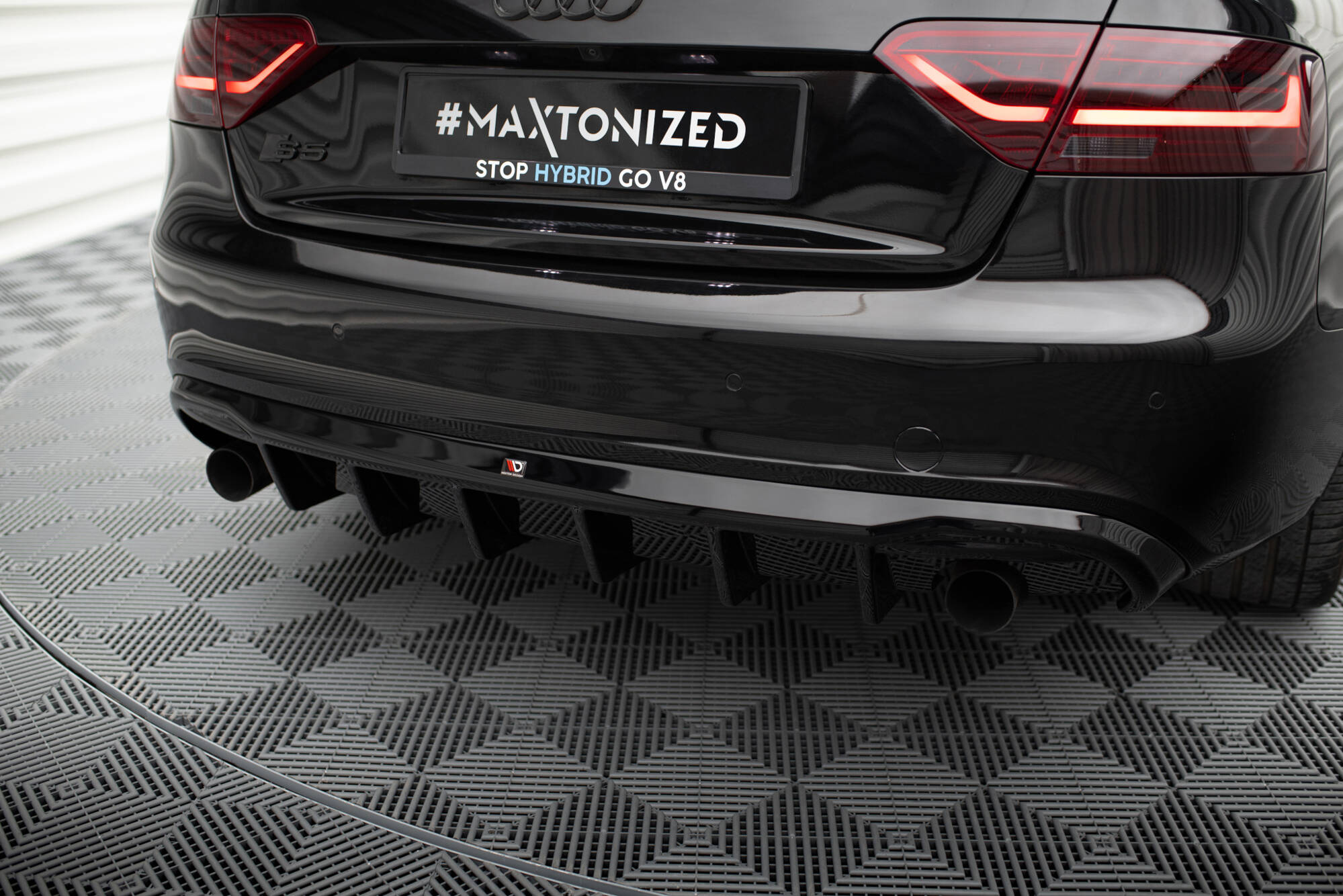 Rear Valance Audi A5 Coupe / Cabrio S-Line 8T (Version with single exhausts on both sides) - 3