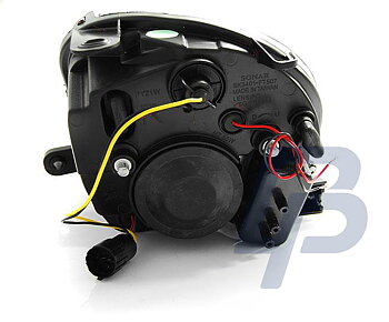 HEADLIGHTS FIAT 500 07-  BLACK LED