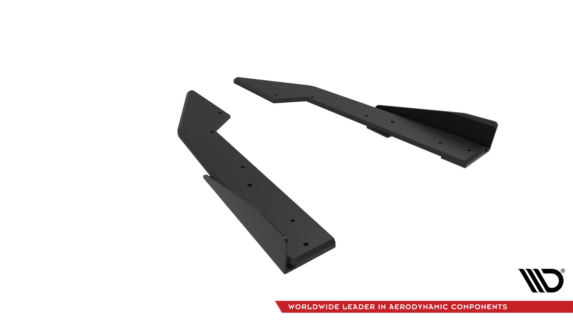 STREET PRO REAR SIDE SPLITTERS + FLAPS SUITABLE FOR FORD MUSTANG GT MK7 – MAXTON DESIGN - 2
