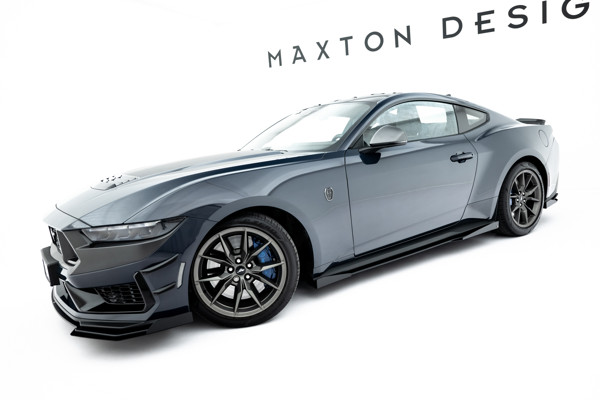 STREET PRO SIDE SKIRTS DIFFUSERS + FLAPS SUITABLE FOR FORD MUSTANG DARK HORSE MK7 – MAXTON DESIGN