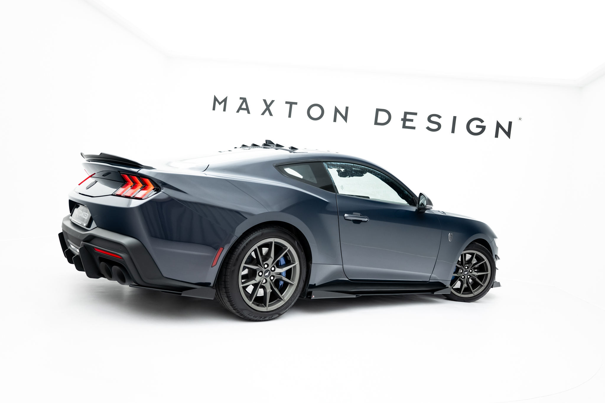 STREET PRO SIDE SKIRTS DIFFUSERS + FLAPS SUITABLE FOR FORD MUSTANG DARK HORSE MK7 – MAXTON DESIGN - 7