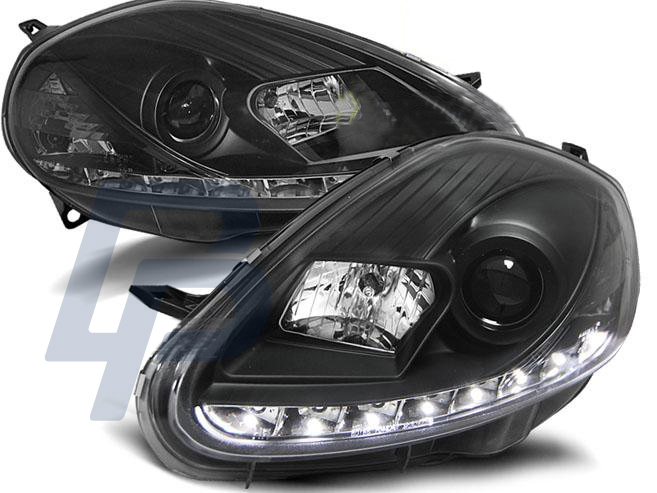 HEADLIGHTS FIAT GRANDE PUNTO 09.05-08 DAYLIGHT BLACK - 3