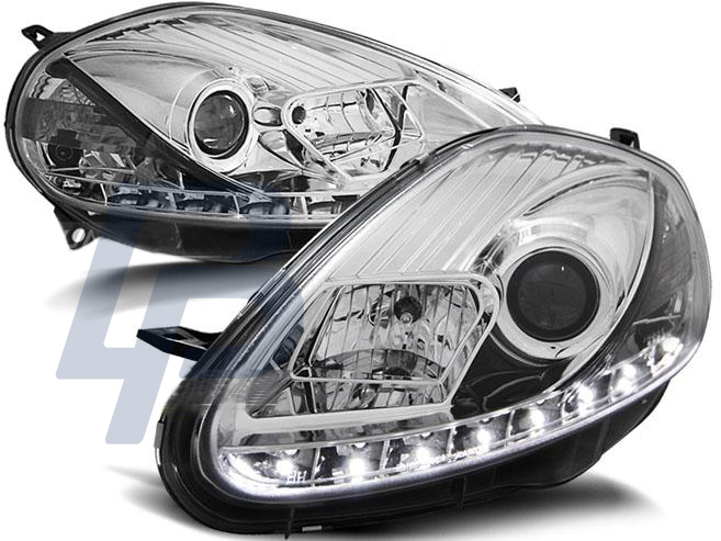 HEADLIGHTS FIAT GRANDE PUNTO 08-09 DAYLIGHT CHROME - 4