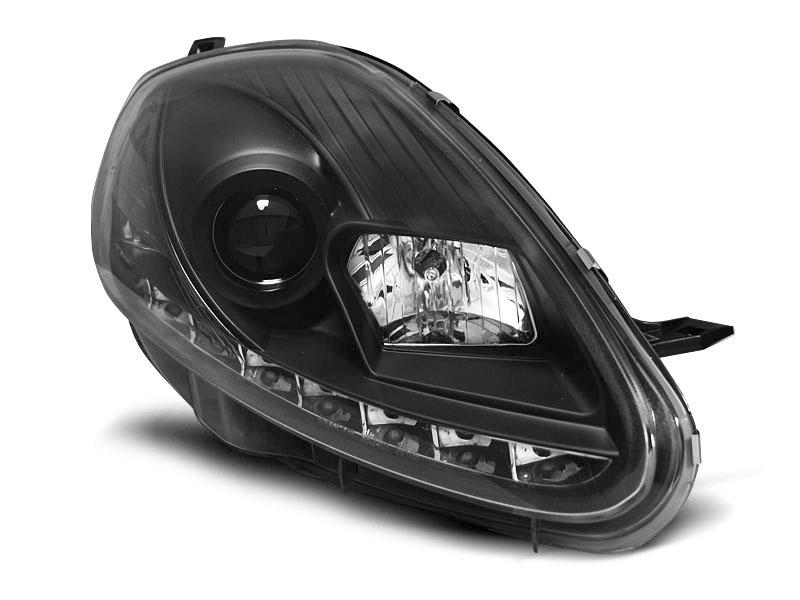 HEADLIGHTS FIAT GRANDE PUNTO 08-09 DAYLIGHT BLACK