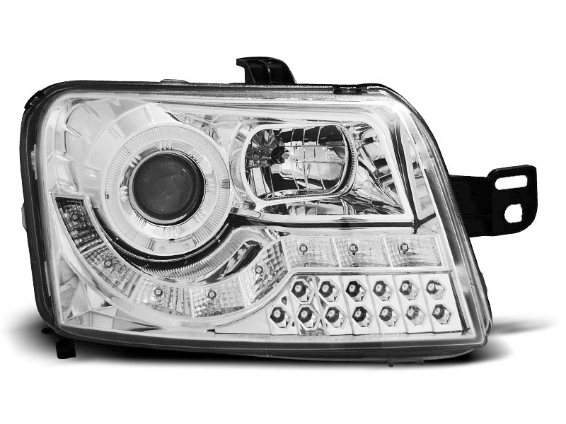 HEADLIGHTS FIAT PANDA 03- DAYLIGHT CHROME