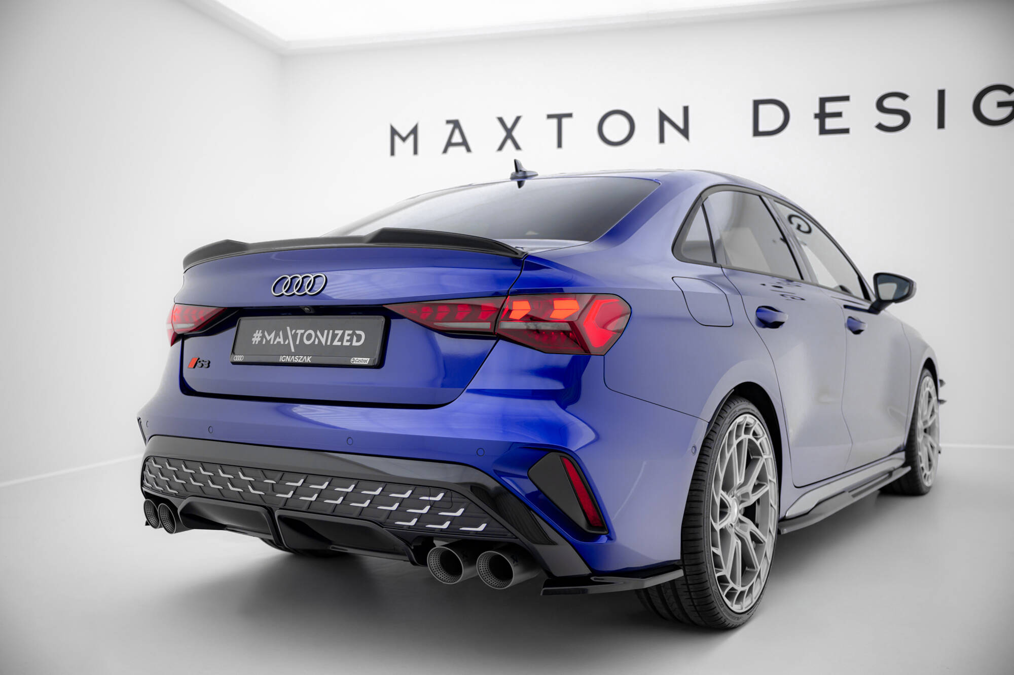 REAR SIDE SPLITTERS V.1 SUITABLE FOR AUDI S3 SEDAN 8Y FACELIFT – MAXTON DESIGN - 5