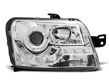 STRÅLKASTARE FIAT PANDA 03- DAYLIGHT KROMADE