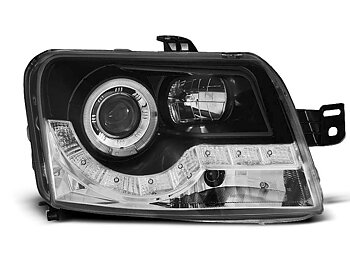 STRÅLKASTARE FIAT PANDA 03- DAYLIGHT SVARTA
