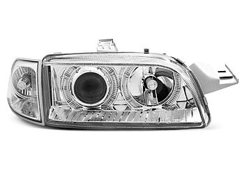 HEADLIGHTS FIAT PUNTO 1 11.93-09.99 ANGEL EYES CHROME