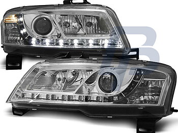 HEADLIGHTS FIAT STILO 3D 10.01-08 DAYLIGHT CHROME