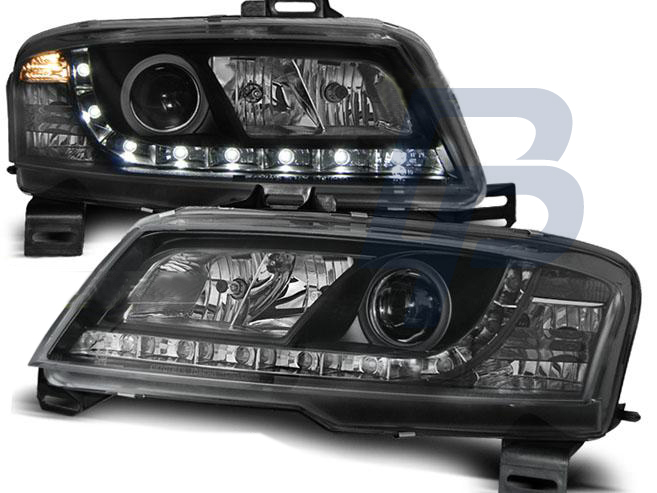 HEADLIGHTS FIAT STILO 3D 10.01-08 DAYLIGHT BLACK - 2