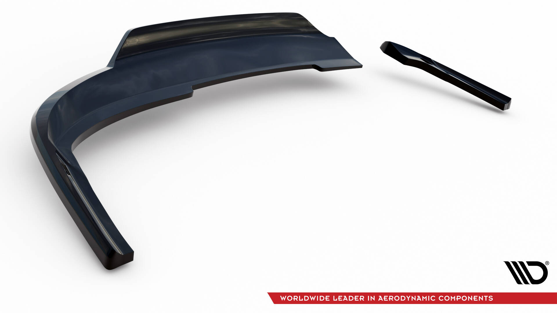 Central Rear Splitter (Vertical Bars) Audi A4 Competition B8 Facelift - 8