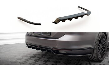 Central Rear Splitter (Vertical Bars) Volkswagen Passat R-Line B8