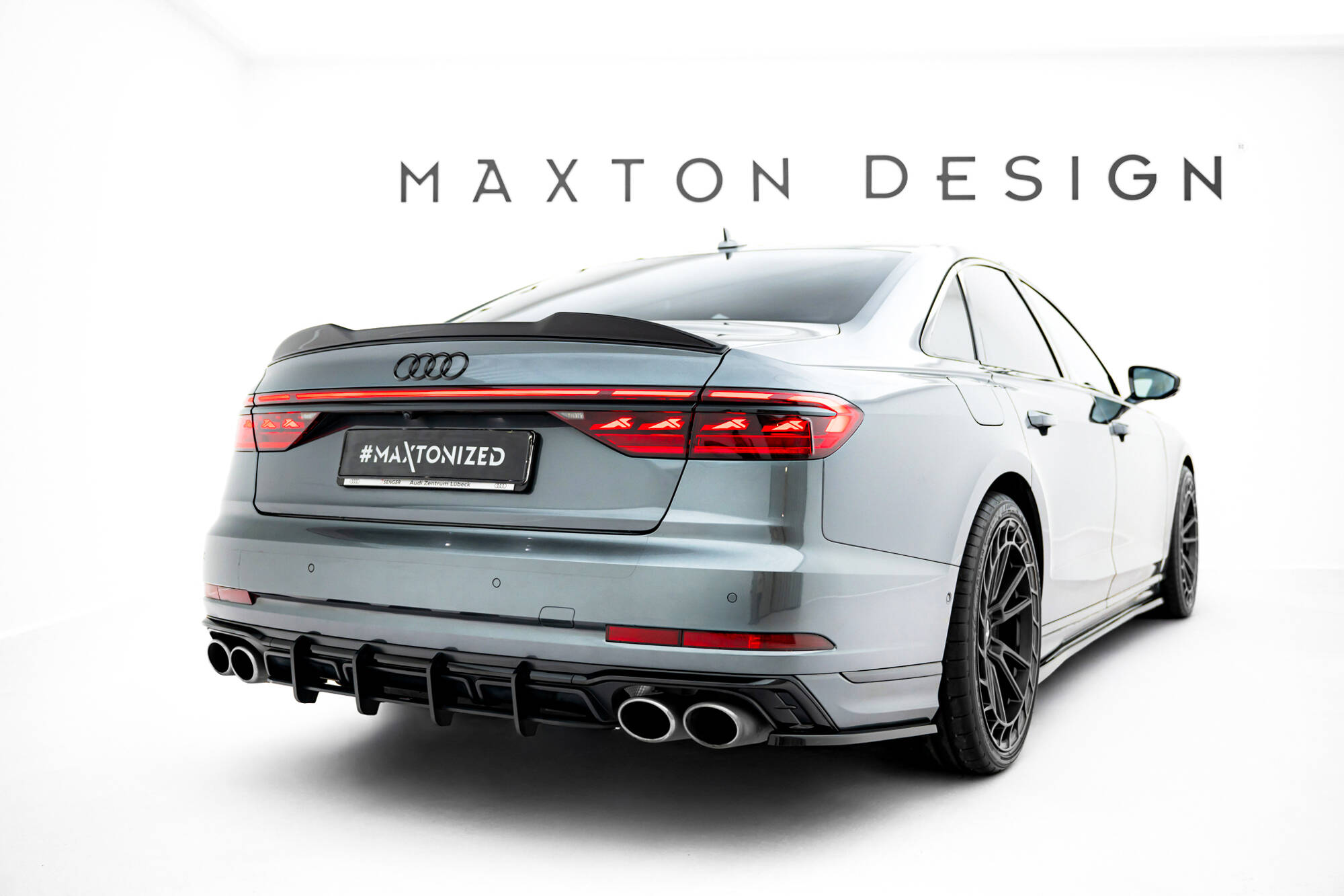 REAR SIDE SPLITTERS SUITABLE FOR AUDI S8 D5 FACELIFT – MAXTON DESIGN - 2