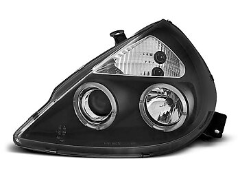 HEADLIGHTS FORD KA 11.96-08  ANGEL EYES BLACK