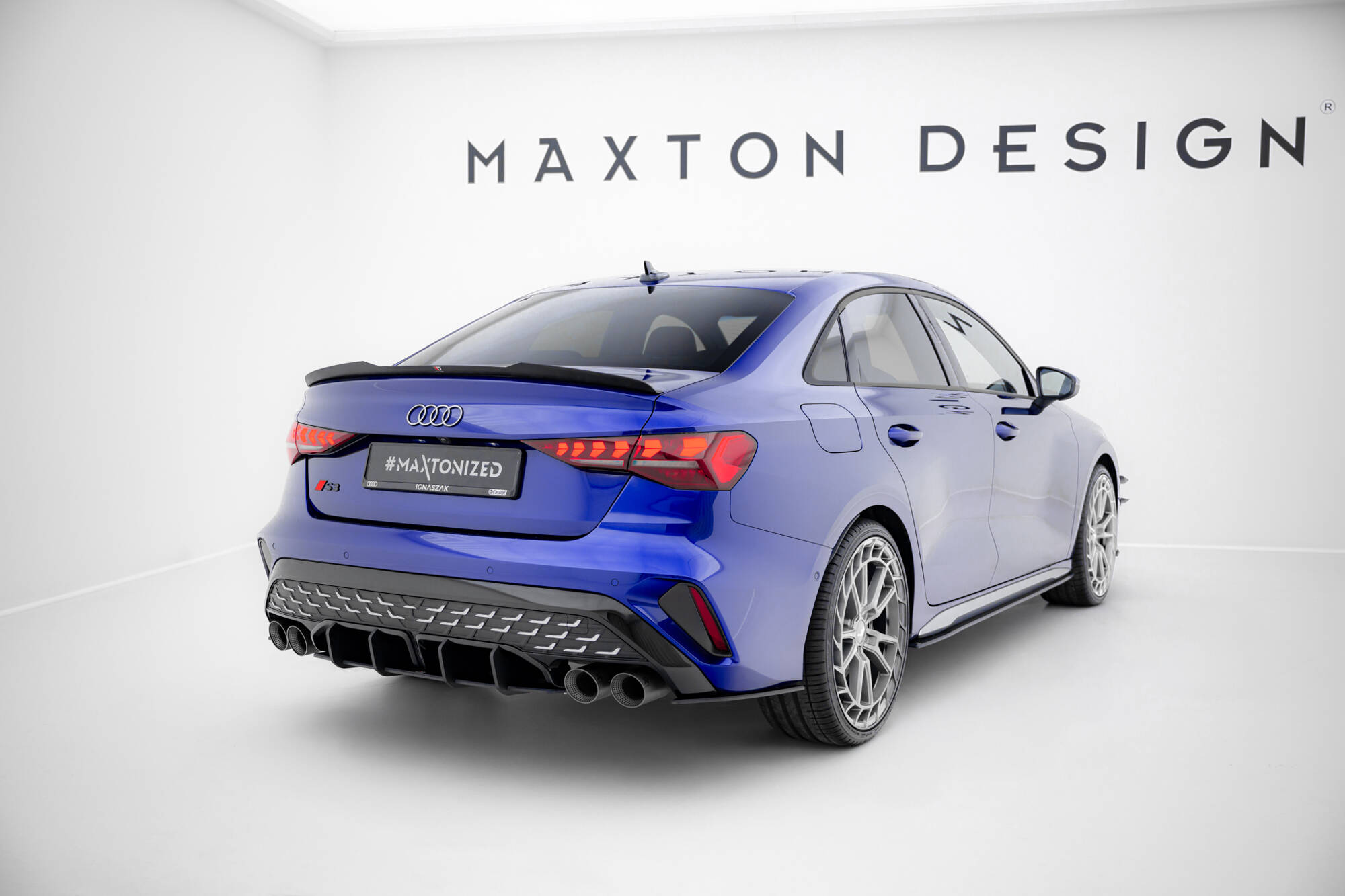 STREET PRO REAR DIFFUSER SUITABLE FOR AUDI S3 SEDAN 8Y FACELIFT – MAXTON DESIGN - 6