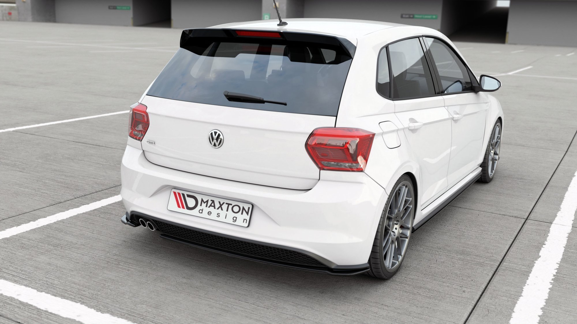 Rear Side Splitters V.2 Volkswagen Polo GTI / R-Line Mk6 - 2