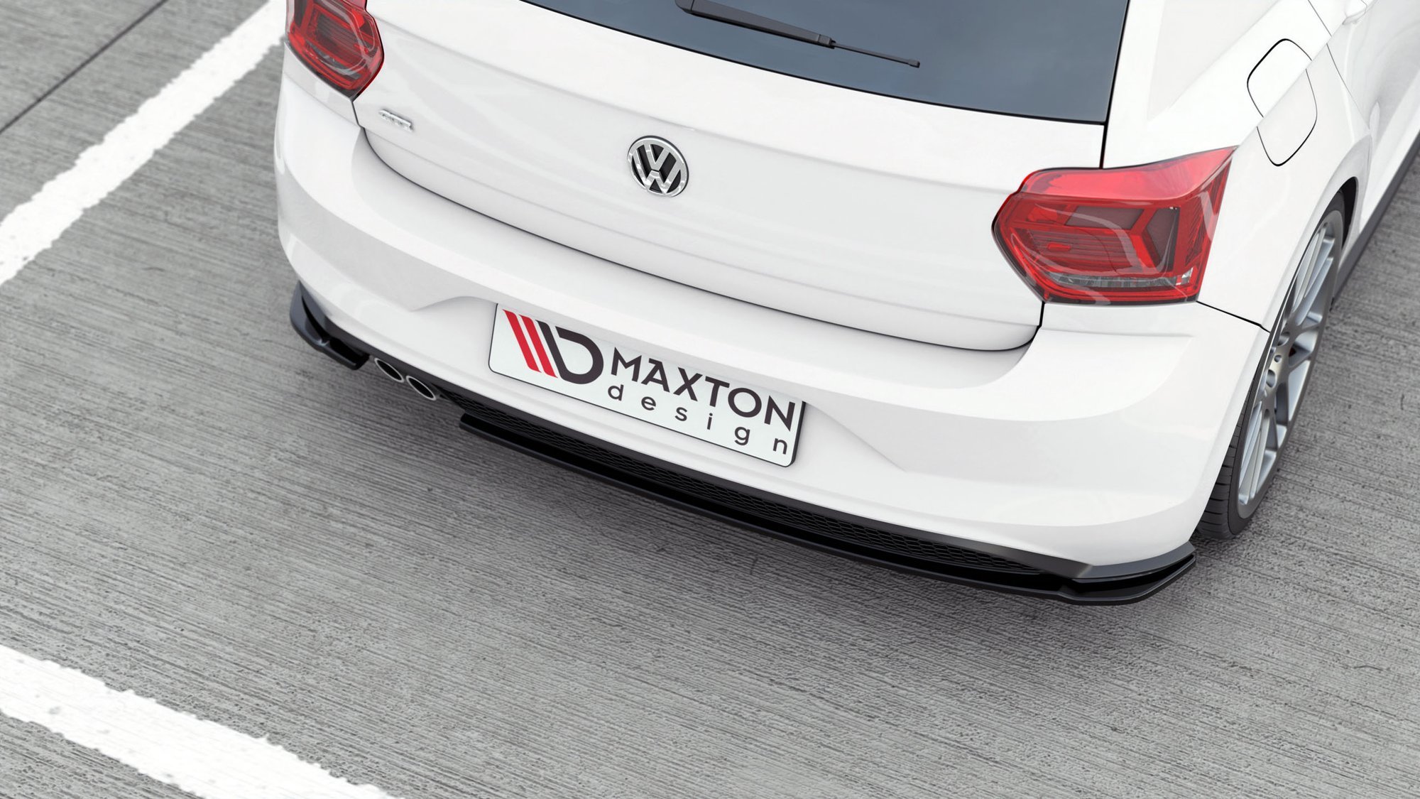 Rear Side Splitters V.2 Volkswagen Polo GTI / R-Line Mk6 - 3