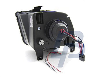 HEADLIGHTS FORD MUSTANG 04-09 TUBE LIGHT BLACK