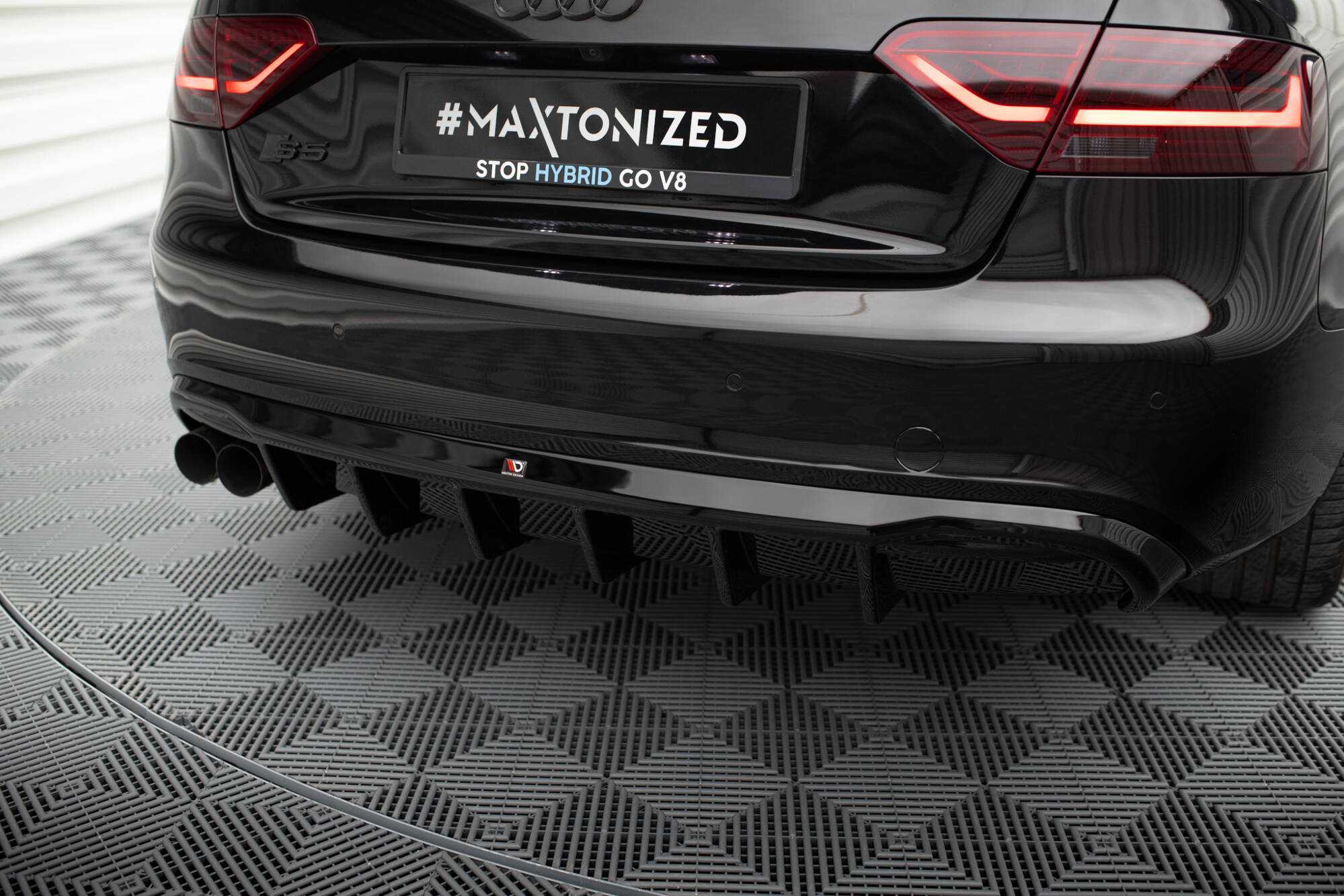 Rear Valance Audi A5 Coupe / Cabrio S-Line 8T (Single side dual exhaust version) - 6