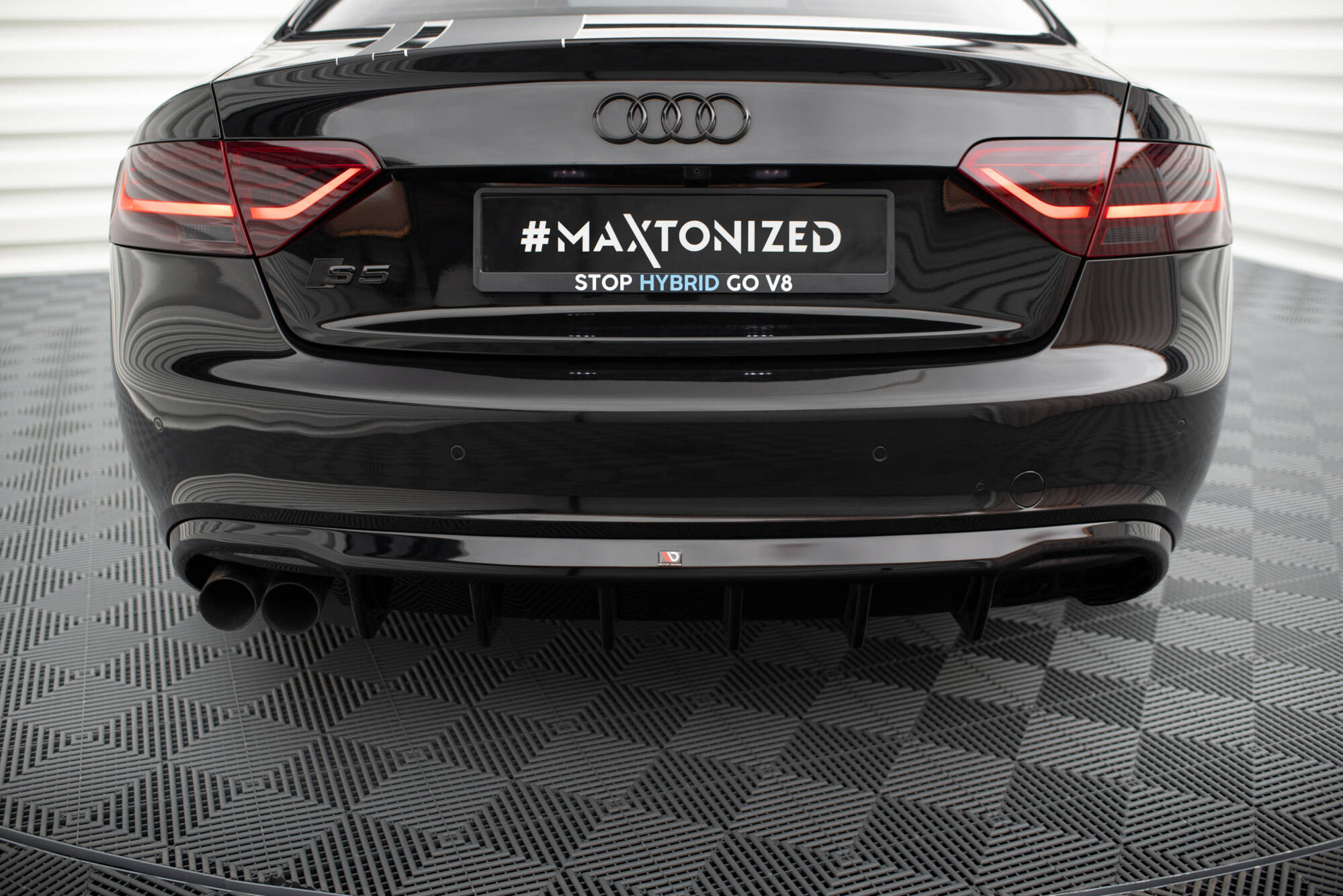 Rear Valance Audi A5 Coupe / Cabrio S-Line 8T (Single side dual exhaust version) - 5