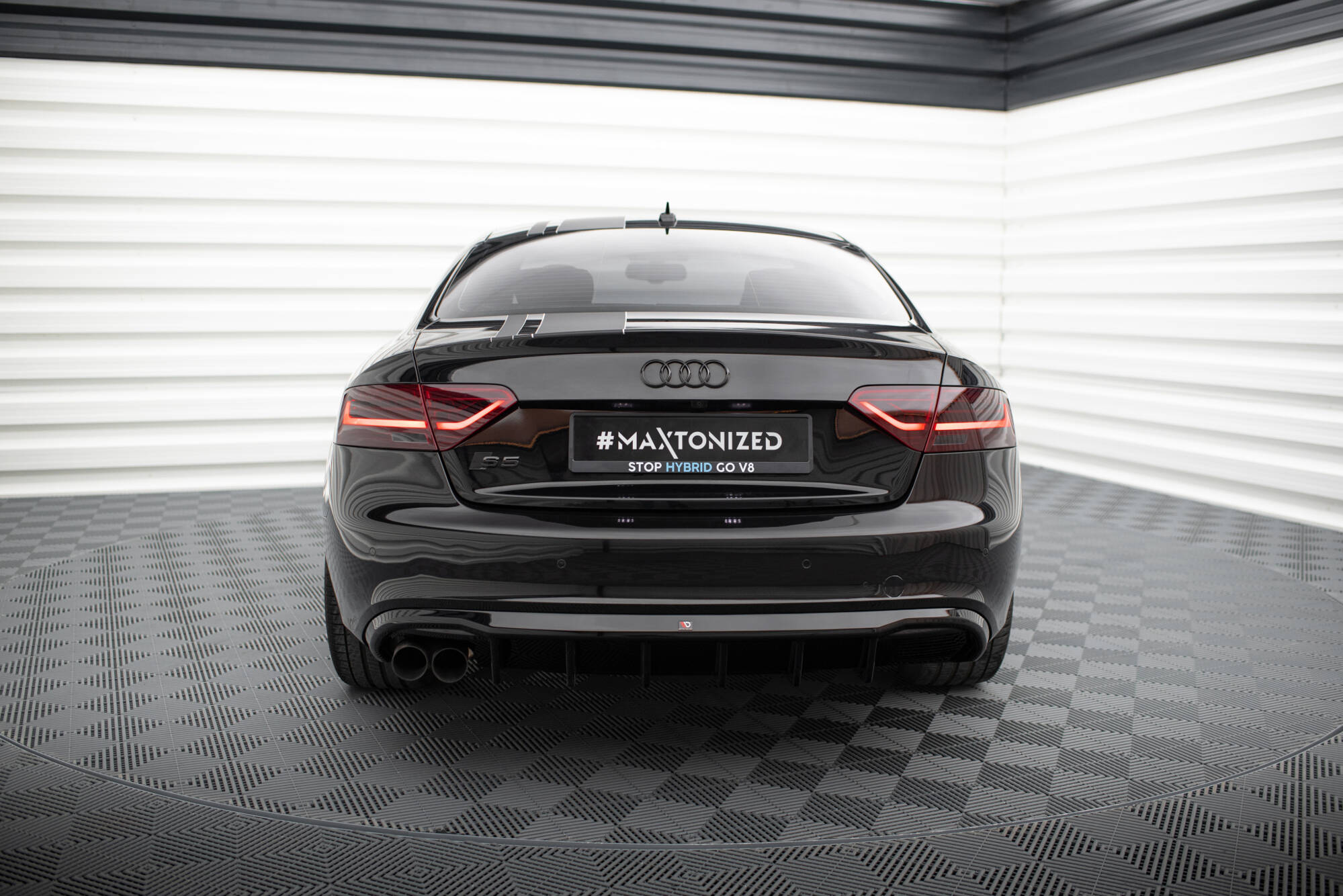 Rear Valance Audi A5 Coupe / Cabrio S-Line 8T (Single side dual exhaust version) - 3