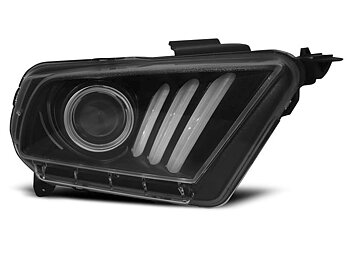 HEADLIGHTS FORD MUSTANG V 10-13 TUBE LIGHT BLACK