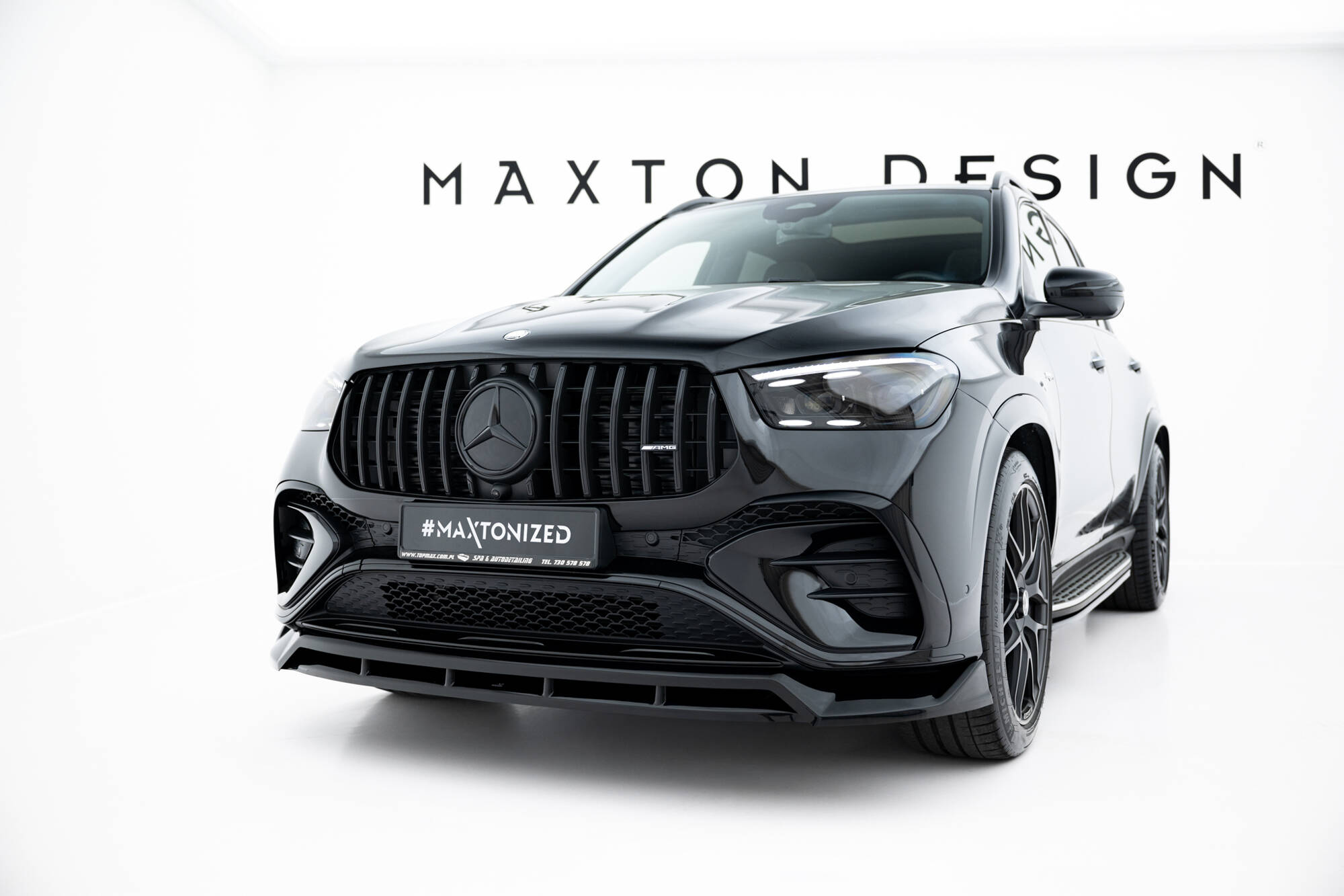 FRONT SPLITTER SUITABLE FOR MERCEDES-AMG GLE 53 / AMG-LINE SUV / COUPE W167 FACELIFT / C167 FACELIFT – MAXTON DESIGN - 4