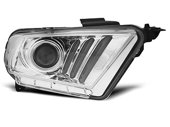 HEADLIGHTS FORD MUSTANG V 10-13 TUBE LIGHT CHROME