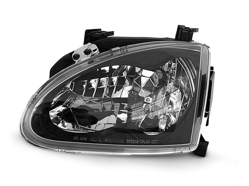 HEADLIGHTS HONDA CRX DEL SOL 03.92-97 BLACK