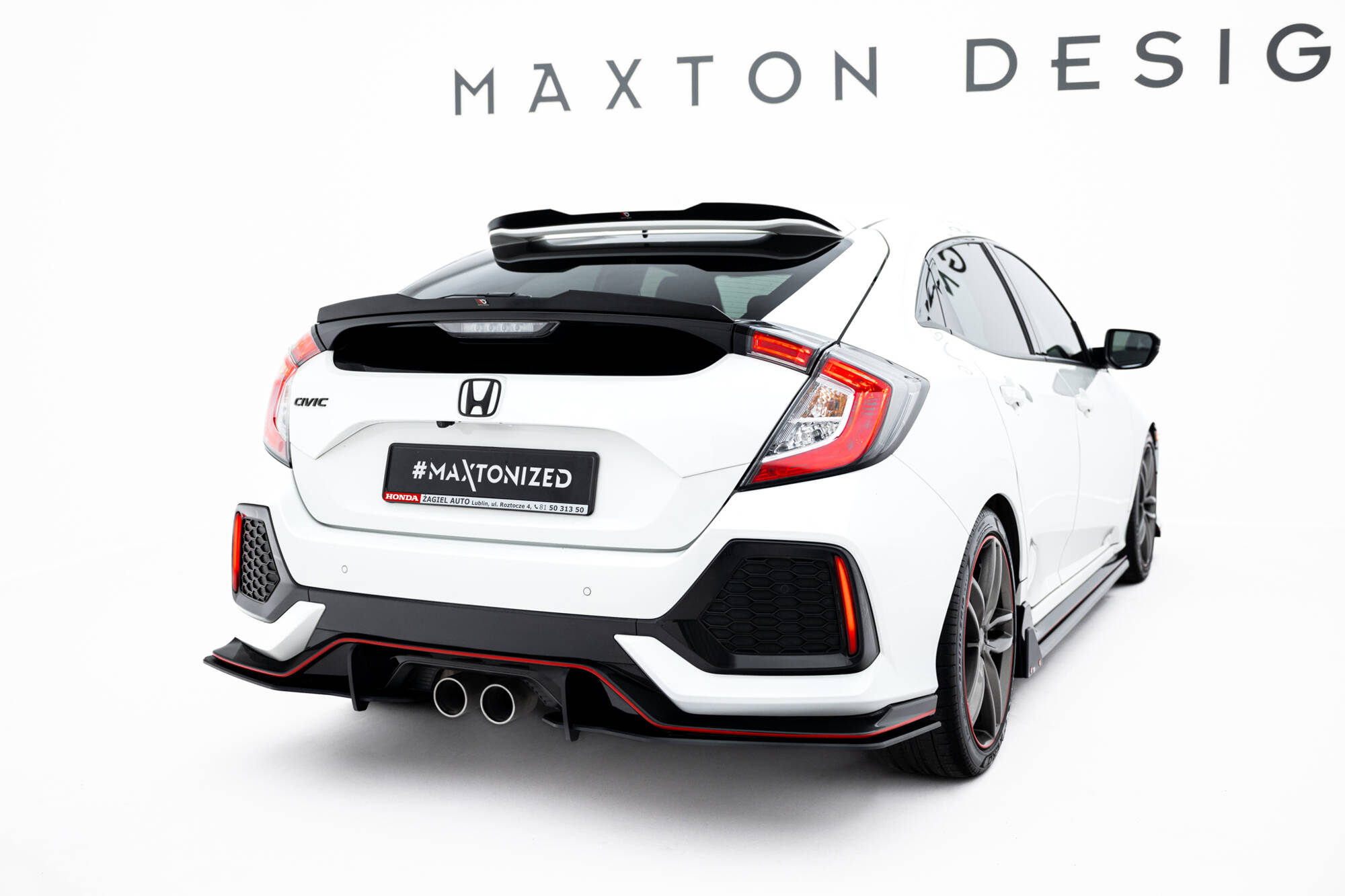 STREET PRO REAR SIDE SPLITTERS SUITABLE FOR HONDA CIVIC SPORT MK 10 – MAXTON DESIGN - 5