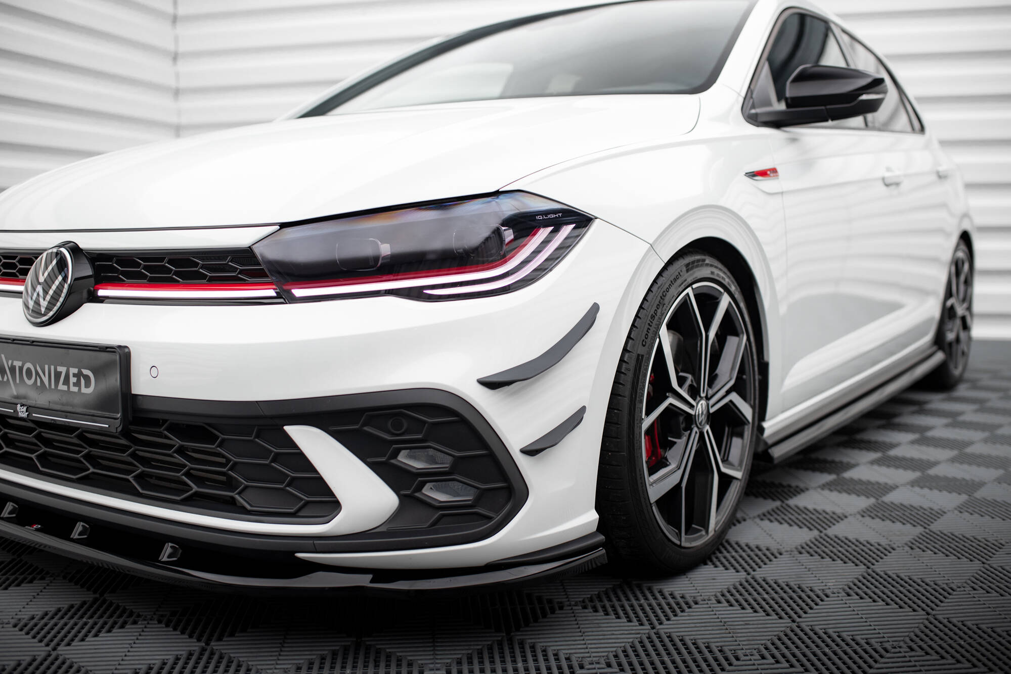 Front Bumper Wings (Canards) Volkswagen Polo GTI Mk6 Facelift - 2