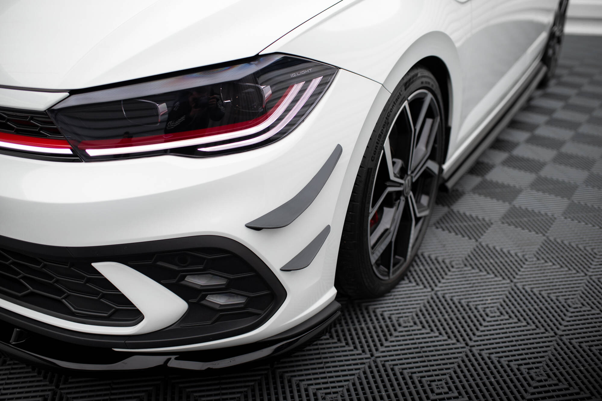 Front Bumper Wings (Canards) Volkswagen Polo GTI Mk6 Facelift - 3